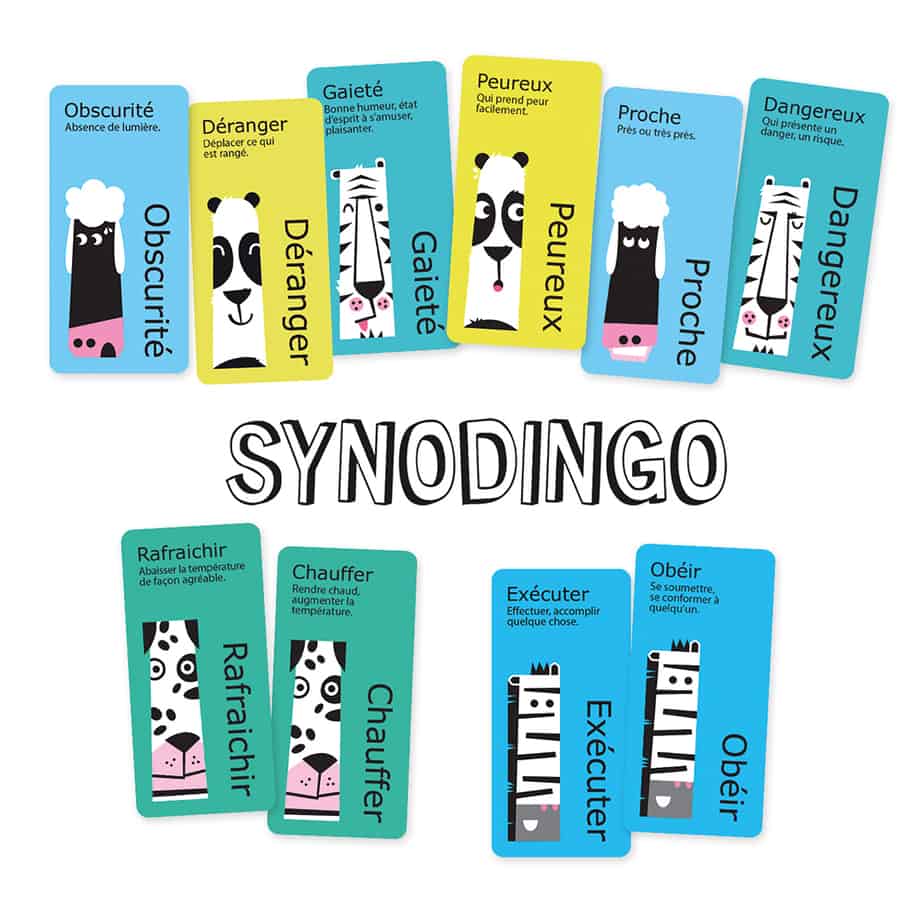 Les cartes du jeu SynoDingo