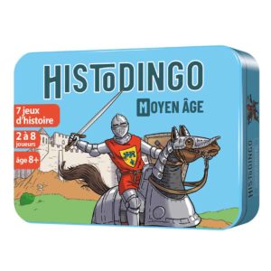 Boite 3D en métal du jeu de cartes HistoDingo Moyen Age