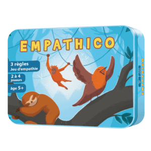 boite du jeu empathico, jeu destiné à améliorer l'empathie par la méthode de la communication empathique.