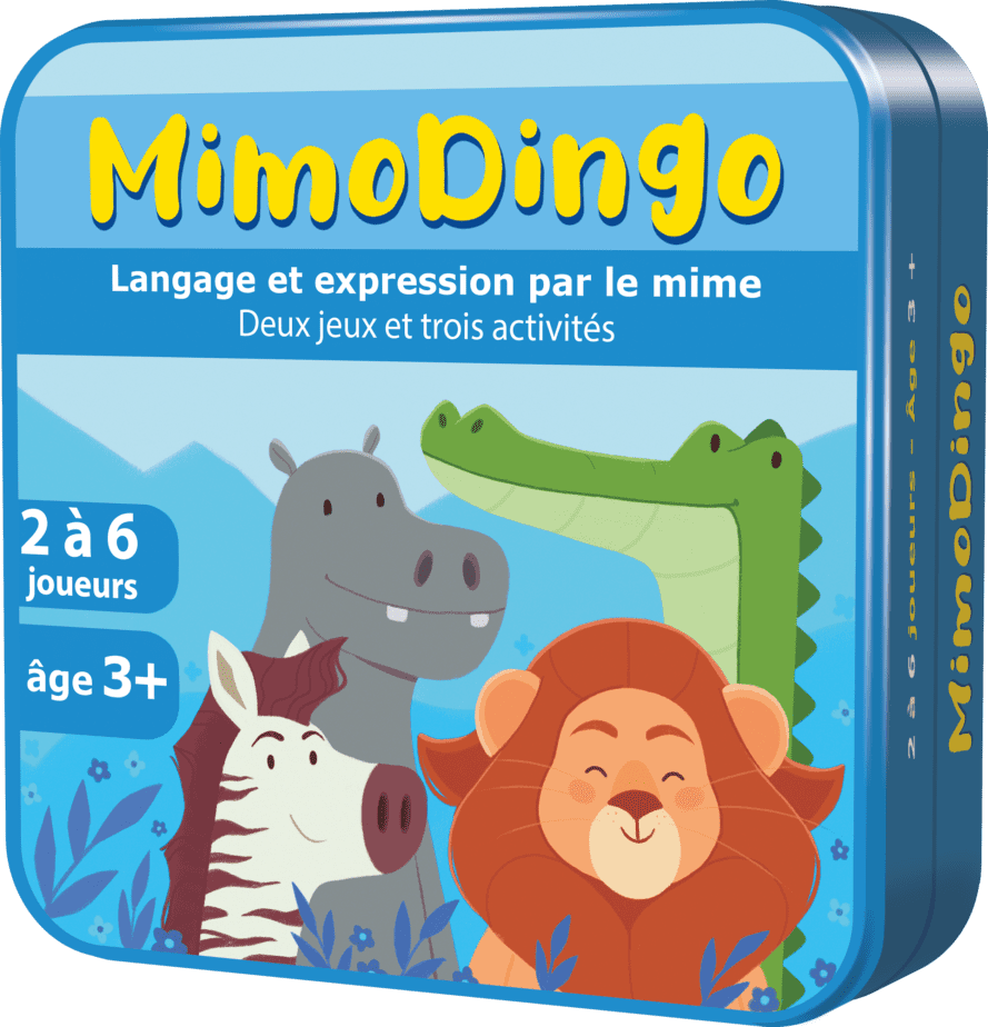 Boite 3D en métal du jeu de cartes Mimodingo