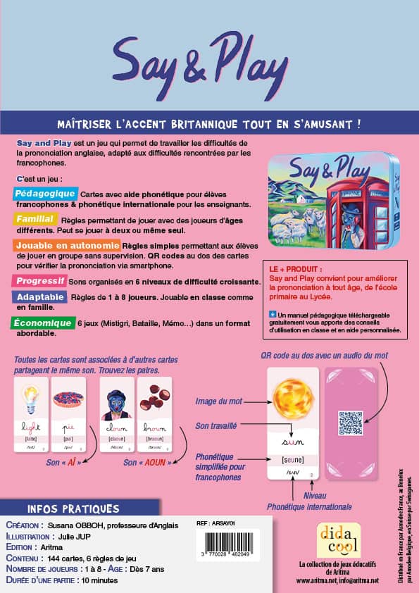 Fiche produit Say & Play