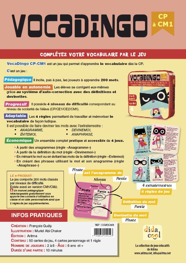 Fiche produit VocaDingo
